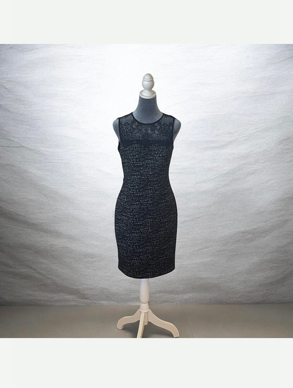 Vince Camuto Bodycon Dress Size 4 Black White